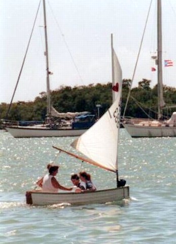 Nina Sailing Dinghy in Salinas 1995