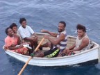 David Andrew rows girls in Torres Islands