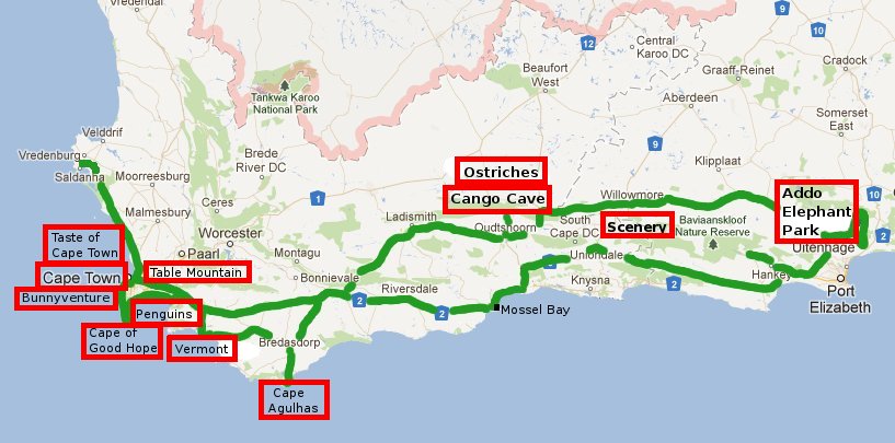 Hilary-Rick trip map
