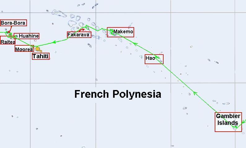 french polynesia map