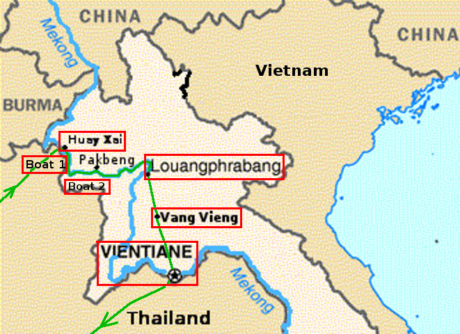 Laos Map