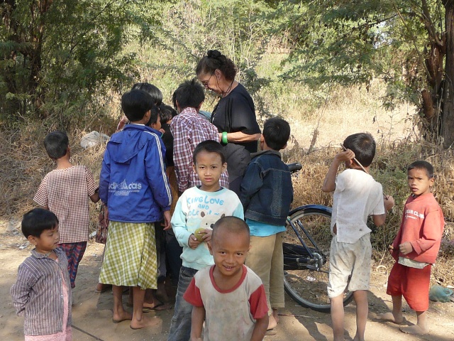 Kids surround