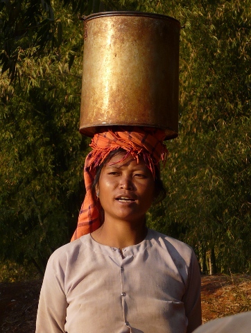Pail on Head