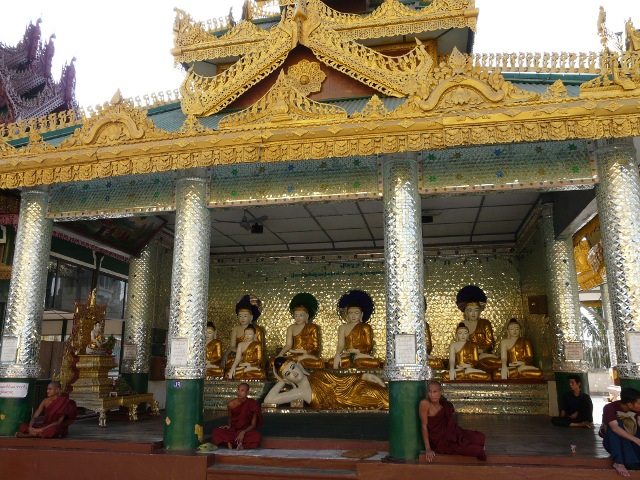 Buddhas and monks