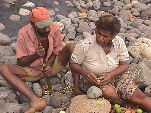 Cracking Nangai Nuts